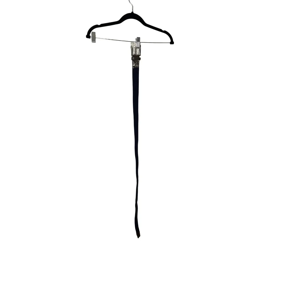 Unisex‎ Braided Woven Stretch Belt Casual Adjustable Comfort Navy Blue